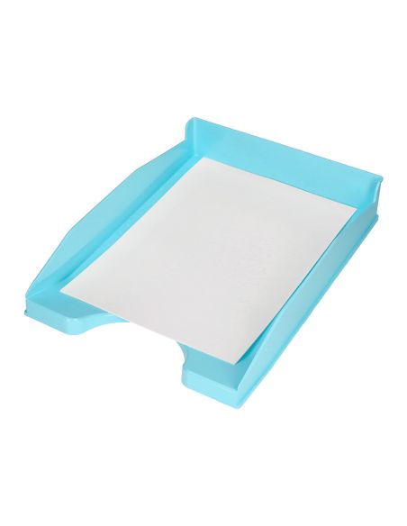 Bandeja Sobremesa Plastico Q-Connect Celeste Opaco 240X70X340 Mm