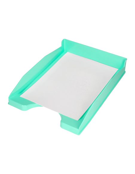 Bandeja Sobremesa Plastico Q-Connect Verde Menta Opaco 240X70X340 Mm
