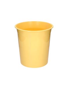 Papelera Plastico Q-Connect Amarillo Pastel Opaco 13 Litros 275X285 Mm 2