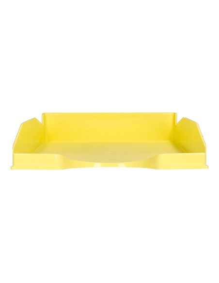 Bandeja Sobremesa Plastico Q-Connect Amarillo Pastel Opaco 240X70X340 Mm
