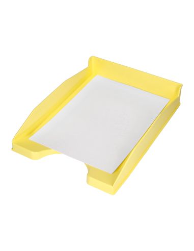 Bandeja Sobremesa Plastico Q-Connect Amarillo Pastel Opaco 240X70X340 Mm