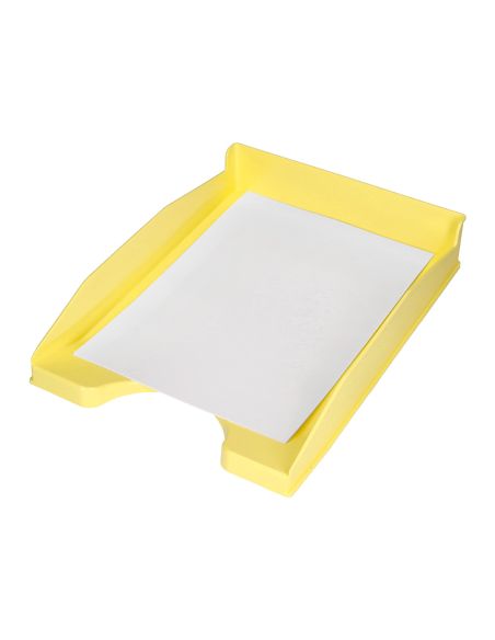 Bandeja Sobremesa Plastico Q-Connect Amarillo Pastel Opaco 240X70X340 Mm