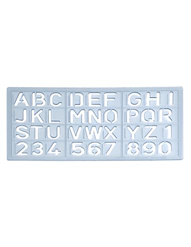 Plantilla Rotulacion 1585 Letras Y Numeros De 15 Mm