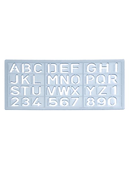 Plantilla Rotulacion 1585 Letras Y Numeros De 15 Mm