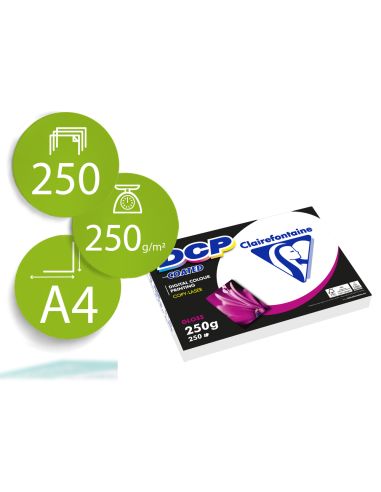 Papel Fotocopiadora Color Dcp Coated Glossy Din A4 250 Gramos Paquete 250 Hojas