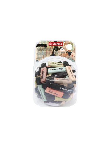 Rotulador Stabilo Boss Pastel Fluorescente 70 Nature Colors Bombonera De 60 Unidades Colores Surtidos