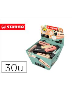 Rotulador Stabilo Boss Pastel Fluorescente 70 Nature Colors Expositor Cesta De 30 Unidades Colores Surtidos