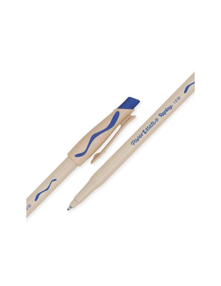 Boligrafo Replay Azul Con Goma De Borrar