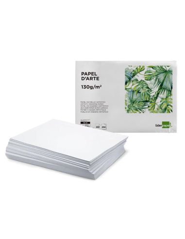 Papel Dibujo Liderpapel 297X420 Mm 130 Gr Sin Recuadro Din A3 Hoja
