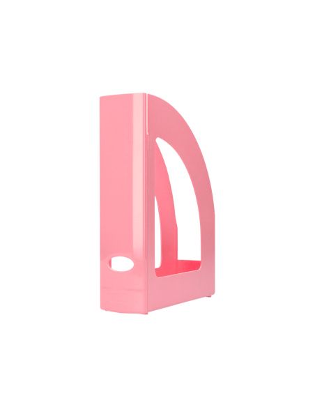 Revistero Plastico Q-Connect Color Rosa Pastel 320X250X80 Mm