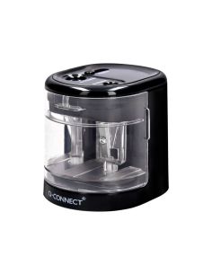 Sacapuntas Q-Connect Kf14568 Electrico De Sobremesa Cable Usb/4 Pilas Aa Afila Cuchilla Diametros De 6 A 12Mm Dos Usos