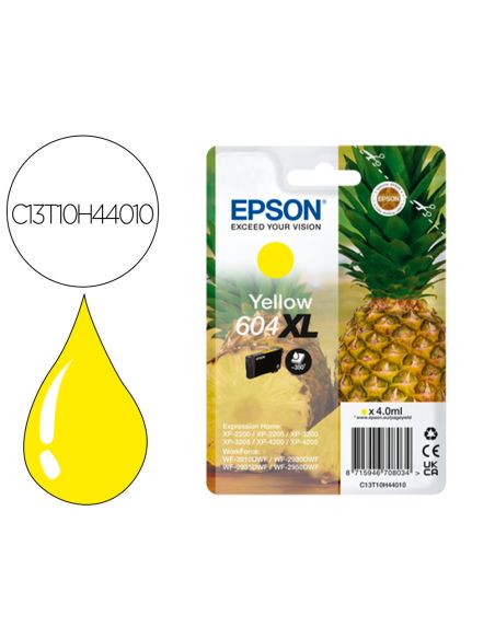 Ink-Jet Epson 604Xl Expression Home Xp-2200 / 2205 / 3200 / 3205 / 4200 / 4205 / Wf-2910 Series Color