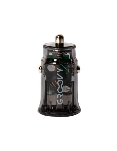 Cargador De Coche Groovy Doble Usb A 3.4A Gris Oscuro
