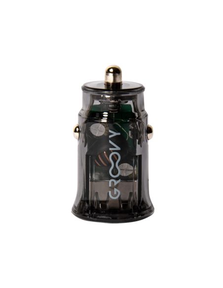 Cargador De Coche Groovy Doble Usb A 3.4A Gris Oscuro