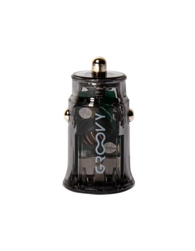 Cargador De Coche Groovy Doble Usb A 3.4A Gris Oscuro