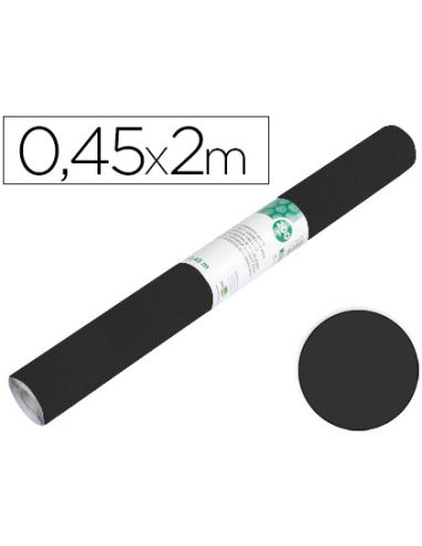 Rollo Adhesivo Liderpapel Unicolor Negro Mate Rollo De 0,45 X 2 Mt