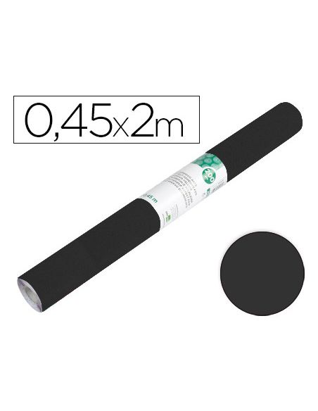 Rollo Adhesivo Liderpapel Unicolor Negro Mate Rollo De 0,45 X 2 Mt