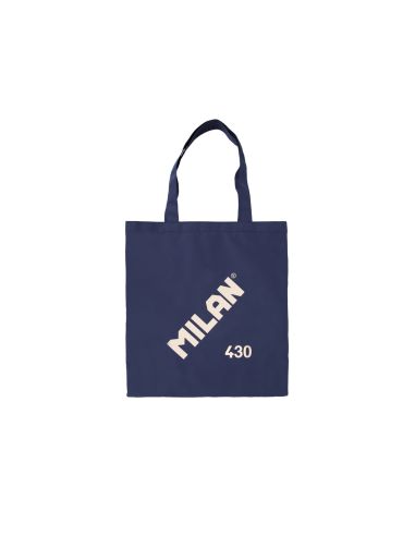 Bolsa Con Asas Milan Tote Bag Serie 1918 Color Azul Marino 380X410 Mm