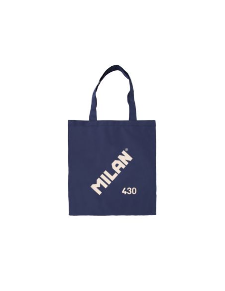 Bolsa Con Asas Milan Tote Bag Serie 1918 Color Azul Marino 380X410 Mm