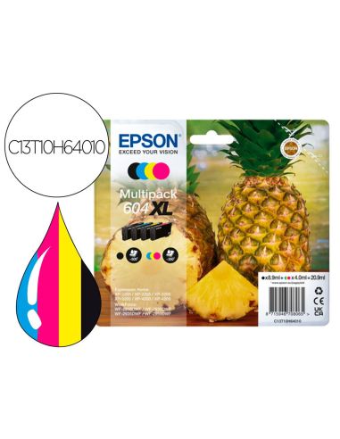 Ink-Jet Epson 604Xl Expression Home Xp-2200 / 2205 / 3200 / 3205 / 4200 / 4205 / Wf-2910 Series Pack De