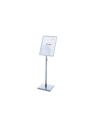Expositor Rocada De Suelo Magnetico Rotativo 90 Horizontal/Vertical Altura Ajustable Din A3