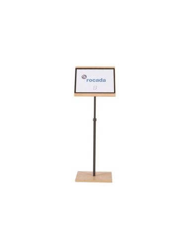 Expositor Rocada De Suelo Serie Natural Magnetico Rotativo 360 Altura Ajustable Din A3