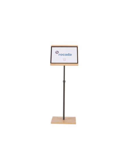Expositor Rocada De Suelo Serie Natural Magnetico Rotativo 360 Altura Ajustable Din A3