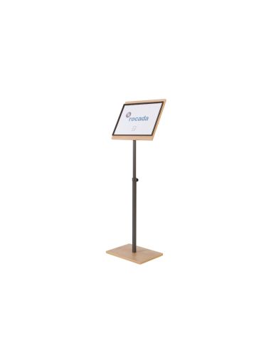 Expositor Rocada De Suelo Serie Natural Magnetico Rotativo 360 Altura Ajustable Din A3