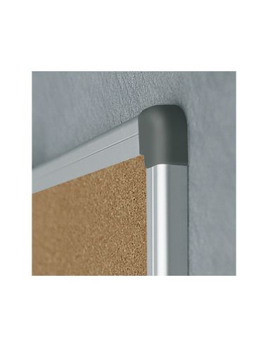 Pizarra Corcho Rocada Marco Aluminio Con Cantoneras 120X180 Cm