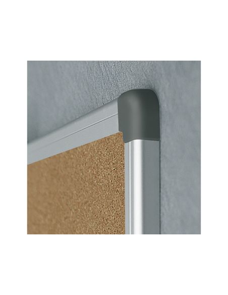 Pizarra Corcho Rocada Marco Aluminio Con Cantoneras 120X180 Cm