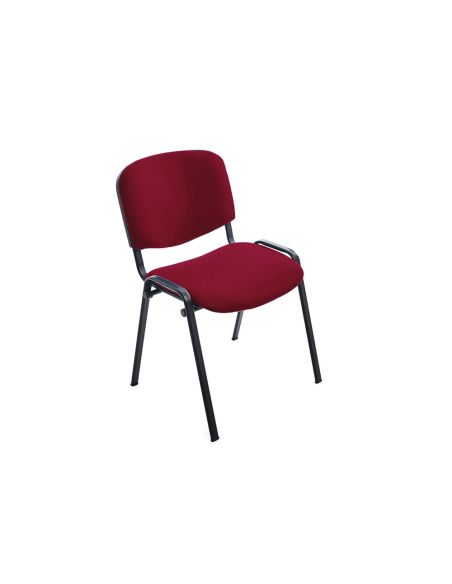 Silla Rocada Confidente Estructura Metalica Asiento Tela Ignifuga Burdeos 570X410X810 Mm