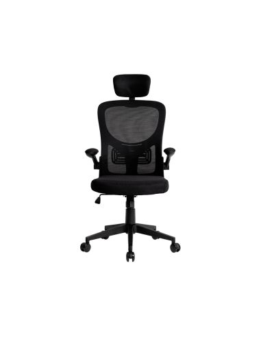 Silla Q-Connect Ergonomica Pal Ermo Malla Base Nylon Alt Max 1300 Anc 610 Prof 600 Ruedas Premium Color Negro