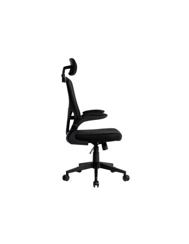 Silla Q-Connect Ergonomica Pal Ermo Malla Base Nylon Alt Max 1300 Anc 610 Prof 600 Ruedas Premium Color Negro