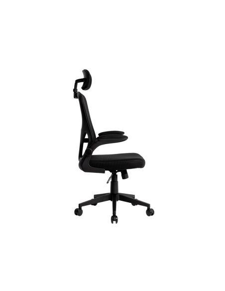 Silla Q-Connect Ergonomica Pal Ermo Malla Base Nylon Alt Max 1300 Anc 610 Prof 600 Ruedas Premium Color Negro