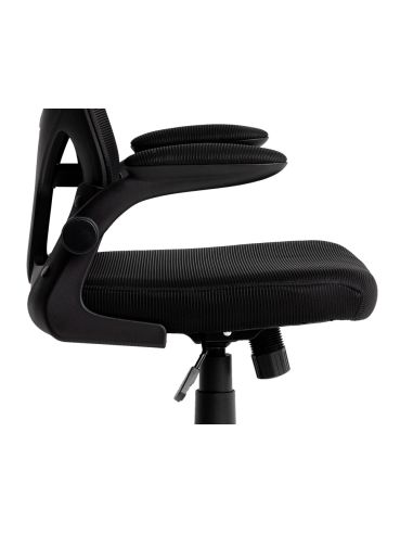 Silla Q-Connect Ergonomica Pal Ermo Malla Base Nylon Alt Max 1300 Anc 610 Prof 600 Ruedas Premium Color Negro