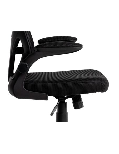 Silla Q-Connect Ergonomica Pal Ermo Malla Base Nylon Alt Max 1300 Anc 610 Prof 600 Ruedas Premium Color Negro