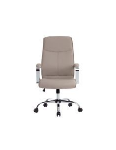 Silla Q-Connect Direccion Mode Na Simil Piel Base Metalica Alt Max 1220 Anc 510 Prof 490 Mm Ruedas Premium Color Gris
