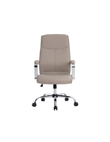 Silla Q-Connect Direccion Mode Na Simil Piel Base Metalica Alt Max 1220 Anc 510 Prof 490 Mm Ruedas Premium Color Gris