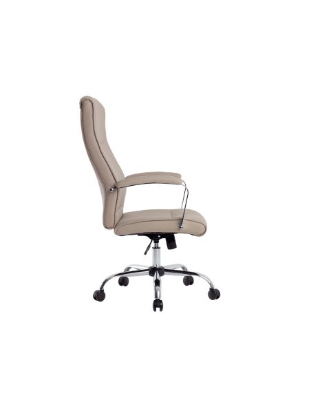 Silla Q-Connect Direccion Mode Na Simil Piel Base Metalica Alt Max 1220 Anc 510 Prof 490 Mm Ruedas Premium Color Gris