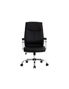Silla Q-Connect Direccion Mode Na Simil Piel Base Metalica Alt Max 1220 Anc 510 Prof 490 Mm Ruedas Premium Color Negro