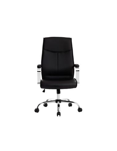 Silla Q-Connect Direccion Mode Na Simil Piel Base Metalica Alt Max 1220 Anc 510 Prof 490 Mm Ruedas Premium Color Negro