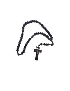 Rosario Cuerda Madera 6Mm Negro