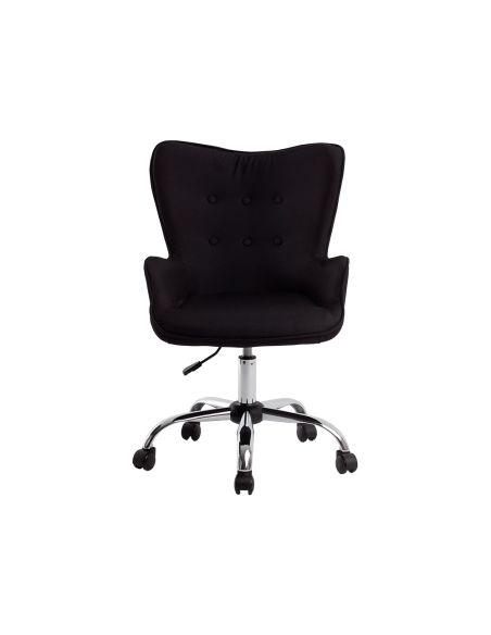 Silla Q-Connect Escritorio Mes Sina Base Metalica Alt Max 960 Anc 570 Prof 620 Ruedas Premium Color Negro
