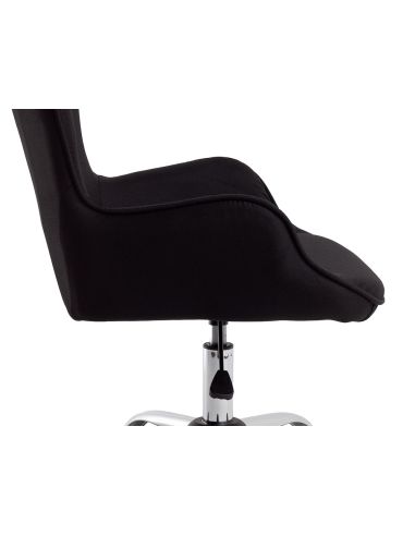 Silla Q-Connect Escritorio Mes Sina Base Metalica Alt Max 960 Anc 570 Prof 620 Ruedas Premium Color Negro