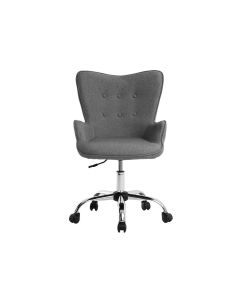 Silla Q-Connect Escritorio Mes Sina Base Metalica Alt Max 960 Anc 570 Prof 620 Ruedas Premium Color Gris