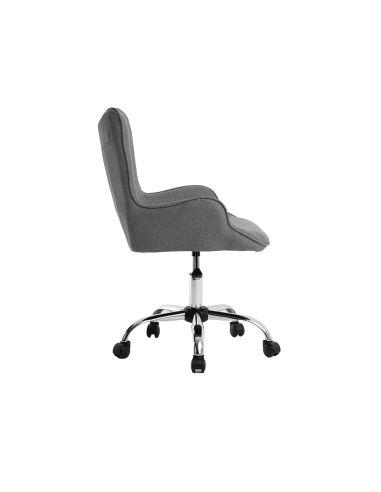 Silla Q-Connect Escritorio Mes Sina Base Metalica Alt Max 960 Anc 570 Prof 620 Ruedas Premium Color Gris