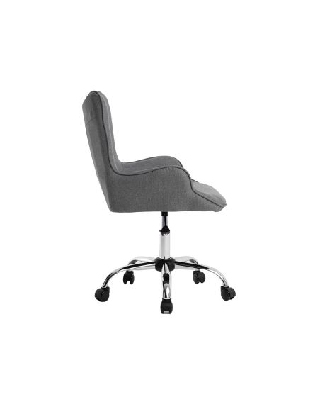 Silla Q-Connect Escritorio Mes Sina Base Metalica Alt Max 960 Anc 570 Prof 620 Ruedas Premium Color Gris