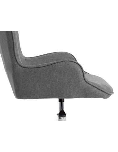 Silla Q-Connect Escritorio Mes Sina Base Metalica Alt Max 960 Anc 570 Prof 620 Ruedas Premium Color Gris