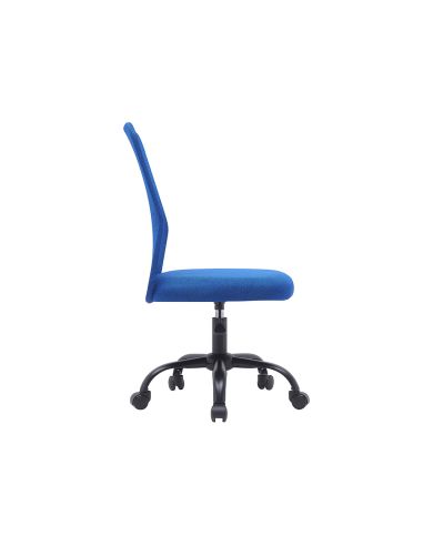 Silla Q-Connect Oficina Parma Malla Sin Reposabrazos Alt Max 990 Anc 480 Prof 590 Color Azul