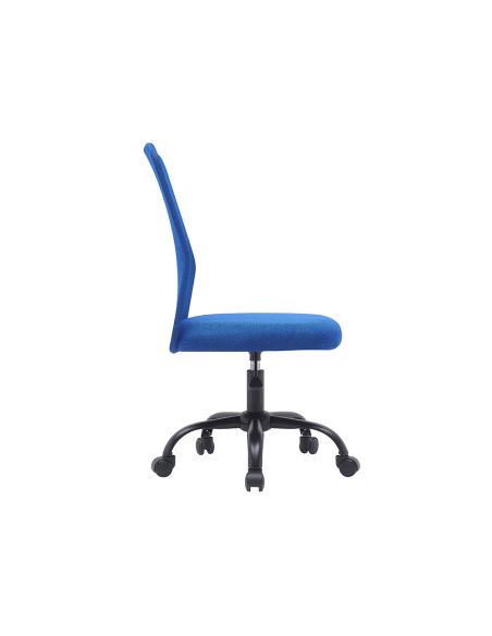 Silla Q-Connect Oficina Parma Malla Sin Reposabrazos Alt Max 990 Anc 480 Prof 590 Color Azul
